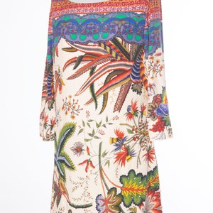 Desigual Kleid Größe 40 Floral Mehrfarbig Langarm