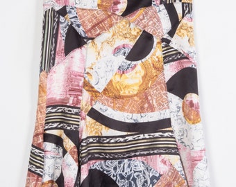 Just Cavalli Patched Midi Skirt Size 46 XL Animal Print