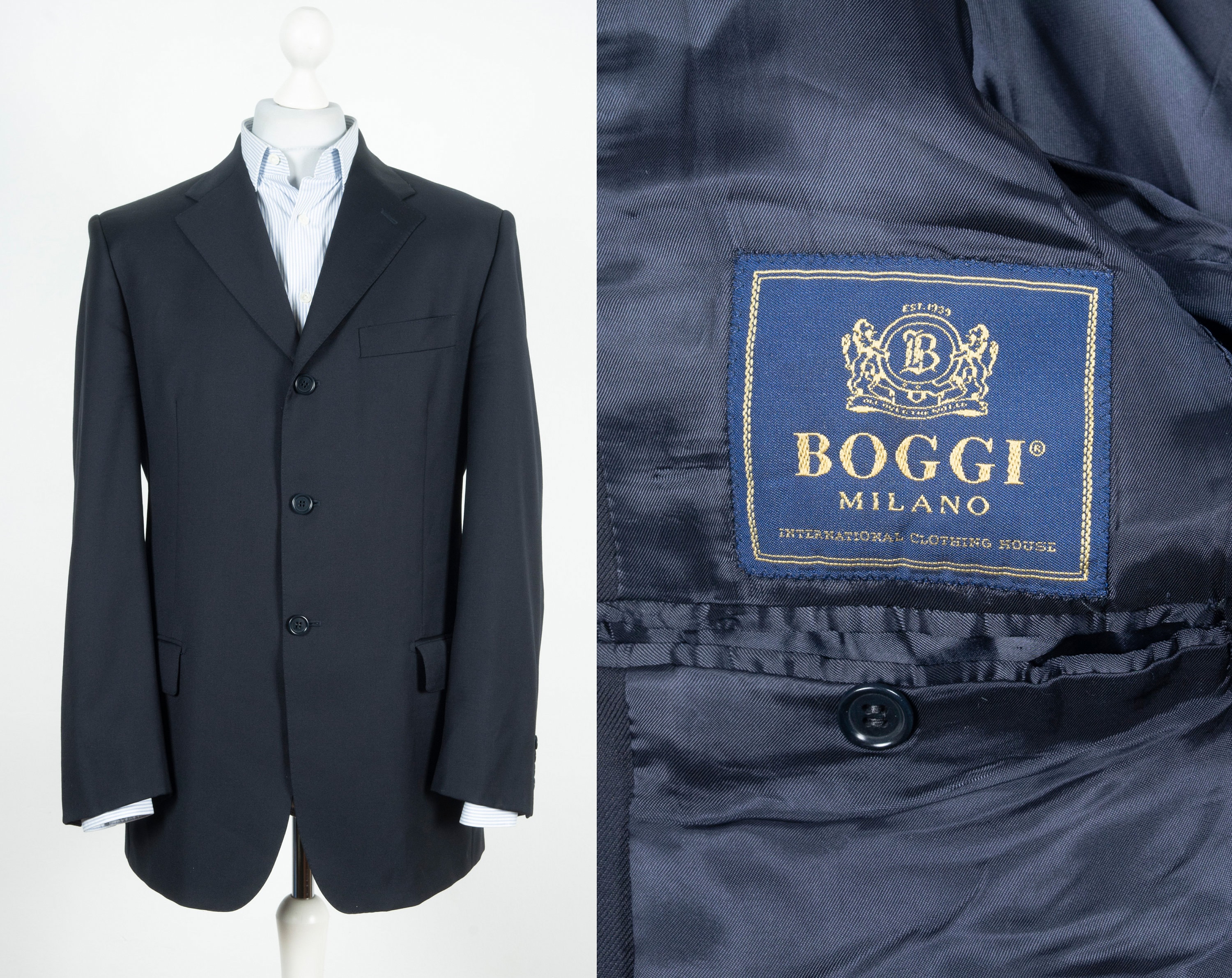 Boggi Milano double-breasted blazer - Neutrals