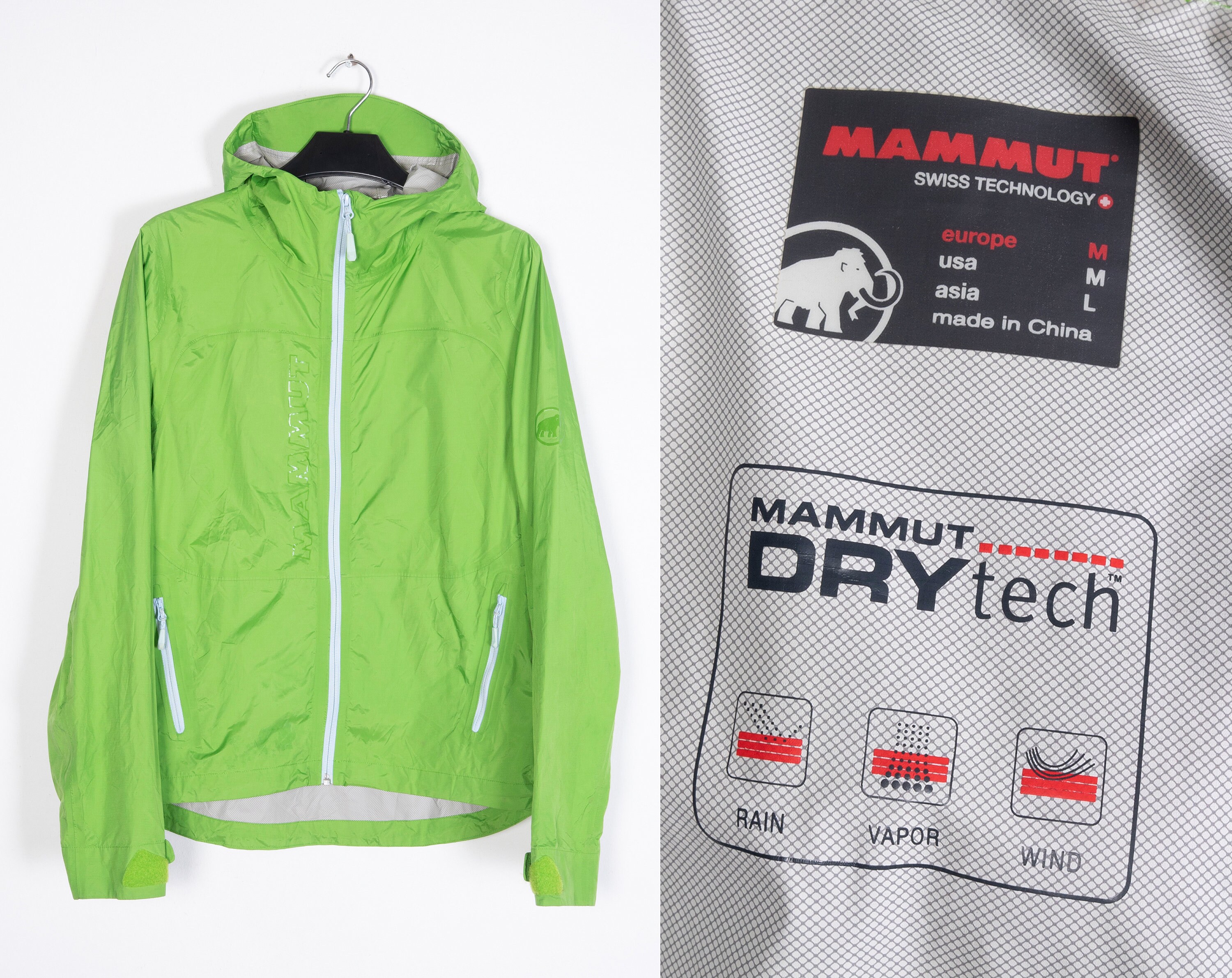 Mammut Dry Tech Women's M Jacket Green Rain Windstopper - Etsy Mammut Dry Tech Women's M Jacket Green Rain Windstopper - Etsy