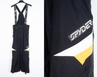Spyder Ski Bib Pants Black Snowsuit Women's 16 UK US