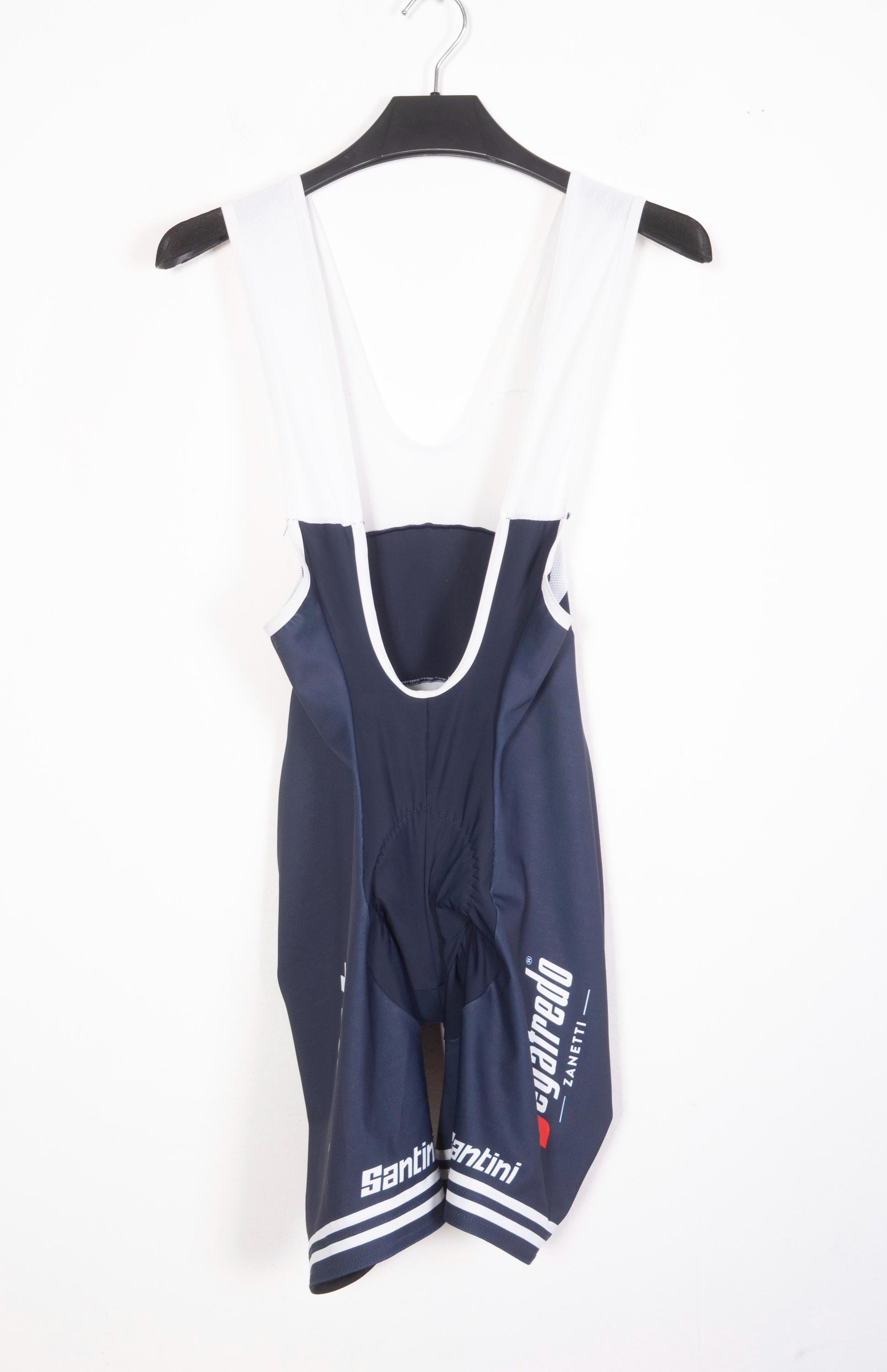 Cuissard Cycliste Aéro Trek Segafredo - Équipe Officielle Santini, Occasion Comme Neuf