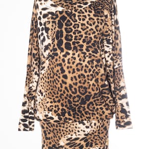 Roberto Cavalli Dress M Leopard Classic Animal Print
