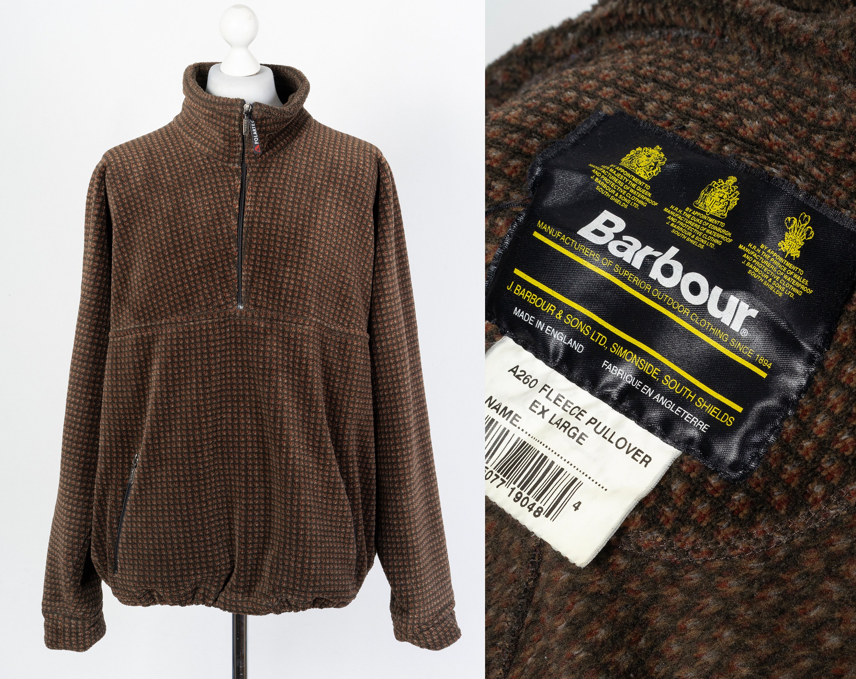 Barbour Fleece Pullover Men's XL A260 