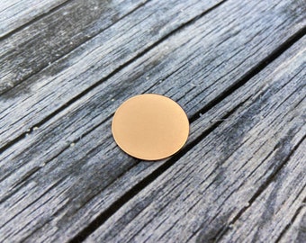 1.25” Round Blank - 19ga Copper - 10 Pack - Metal Stamping Blanks