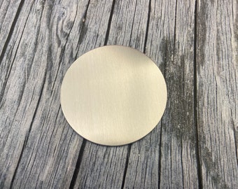 3.5” Round Blank - 16ga Aluminum - 10 Pack - Metal Stamping Blanks