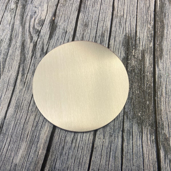 3.5” Round Blank - 18ga Aluminum - 10 Pack - Metal Stamping Blanks