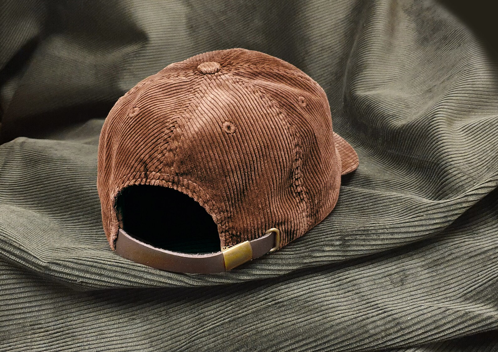Dark Brown Corduroy Blank Pigment Dyed Baseball Hat Made in | Etsy