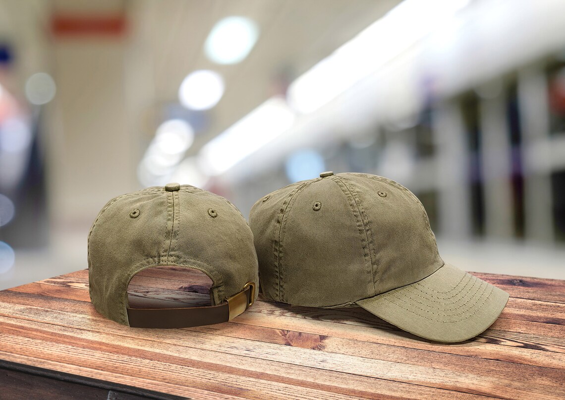 Blank Pigment Dyed Baseball Hat Made in USA Etsy