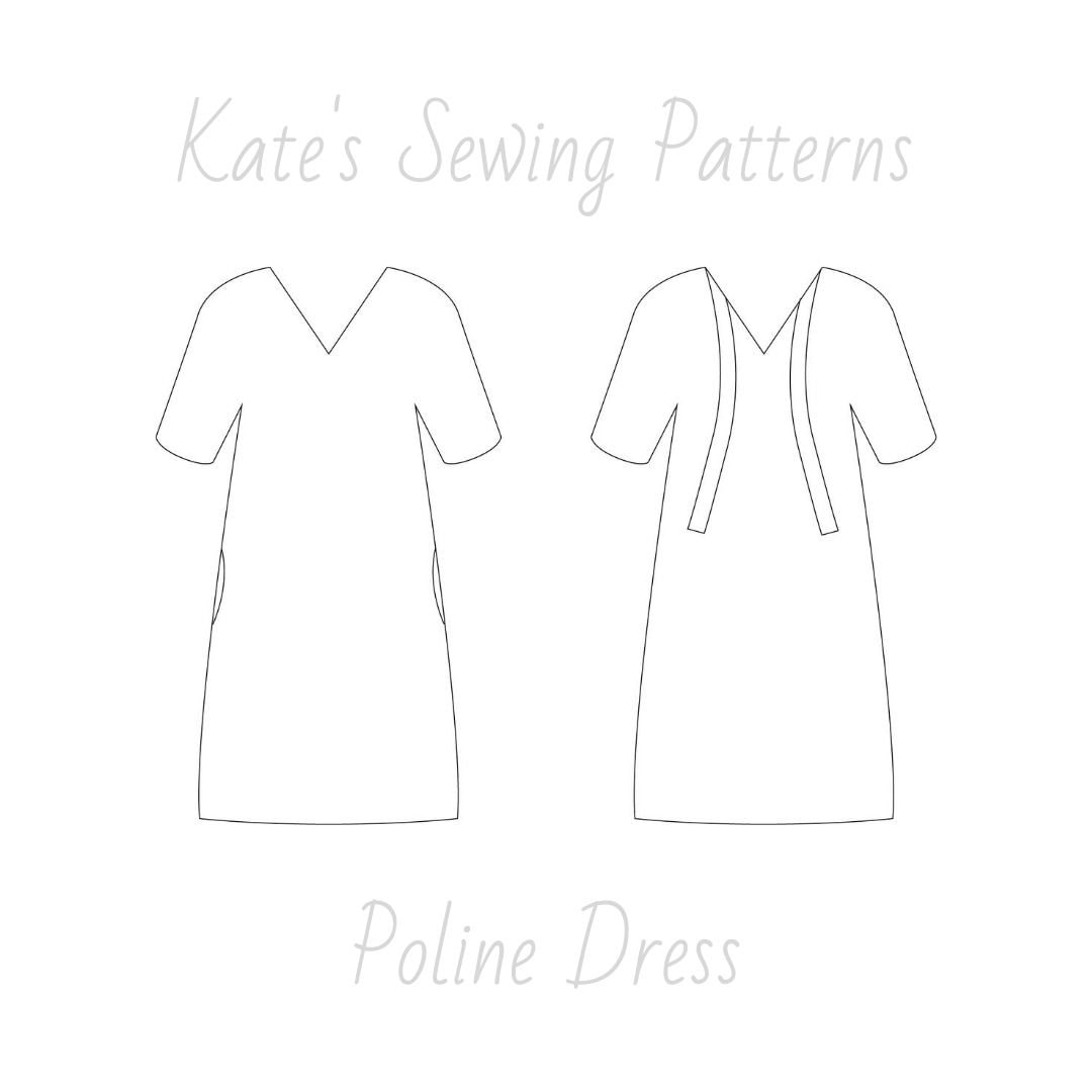 Vneckline dress PDF sewing pattern Etsy