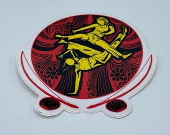 10cm Capoeira Aufkleber