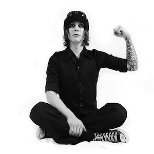 Ville Valo, HIM, Astoria 2003, Black and White Photo Print, Love Metal Heartagram Gothic Rock Doom Poster Wall Art, Signed by Photographer