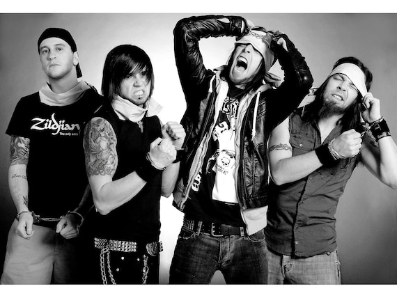 Bullet for My Valentine, BFMV Original Photo Print, Scream Aim
