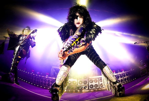 ロックバンドKISSのポール・スタンレー - オリジナル写真プリント