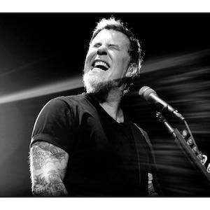 METALLICA James Hetfield Photo Print, Heavy Metal, Hard Rock, Thrash Metal, Rock Print, Wall Art, Signed by Photographer