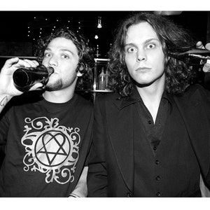 Ville Valo, HIM and Bam Margera, Jackass, Exclusive Photo Print, Love Metal Heartagram Gothic Rock Doom Poster Print Wall Art