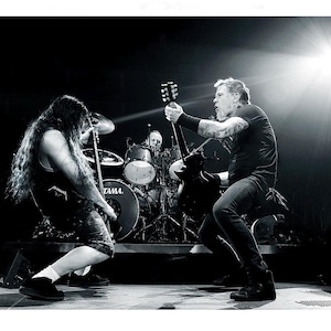 Metallica Photo Print, Lars Ulrich, James Hetfield, Robert Trujillo, Heavy Metal Rock Poster Print, Wall Art, Signed by Photographer