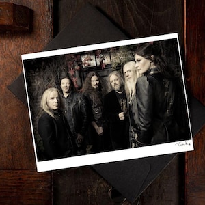 NIGHTWISH Grußkarte, Boden und Tuomas, Original A6 Fotodruck, Symphonic Metal, Gothic Rock Fan Geburtstagskarte
