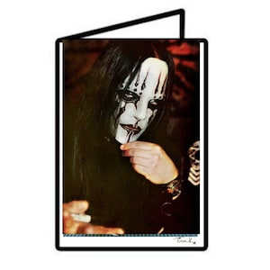 Joey Jordison, Slipknot Murderdolls (2004), A6-wenskaart, heavy metal, shockrock, horrorpunk, verjaardagskaart, gesigneerd door fotograaf