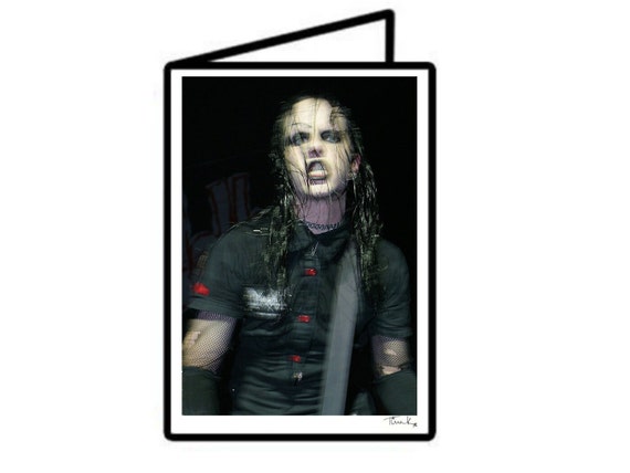 Joey Jordison Slipknot, Murderdolls, A6 Hand Printed Greeting Card