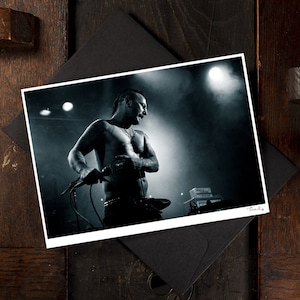 Jeff "JJ" Janiak, DISCHARGE, A6 Handbedruckte Grußkarte, Punk, Heavy Metal, Punk, Geburtstagskarte