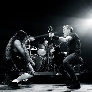 Metallica Photo Print, Lars Ulrich, James Hetfield, Robert Trujillo, Heavy Metal Rock Poster Print, Wall Art, Signed by Photographer