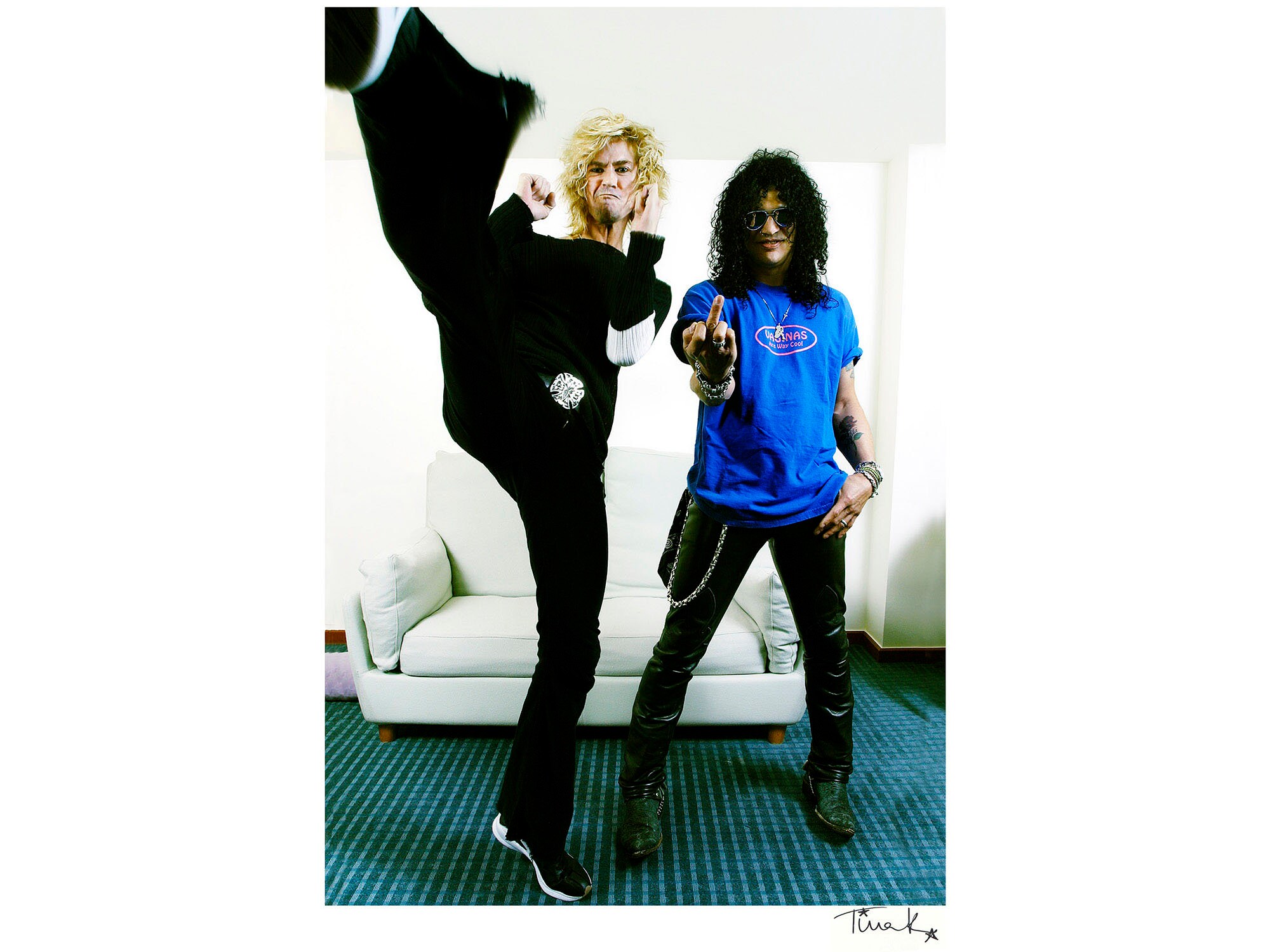 Guns N' Roses Slash and Duff Original Photo Print, Signed and