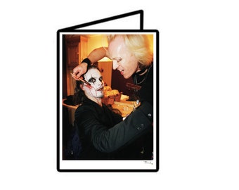 Ville Valo, ÉL, TARJETA DE FELICITACIÓN de Halloween, Heartagram, Love Metal, Impresión fotográfica original, tamaño A6, firmada por el fotógrafo, Tarjeta de cumpleaños