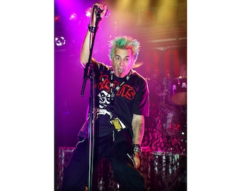 Charlie Harper, UK Subs, SIGNED Limited Edition Photo Print, Punk Rock Wall art, Autographed print Signed by Charlie Harper