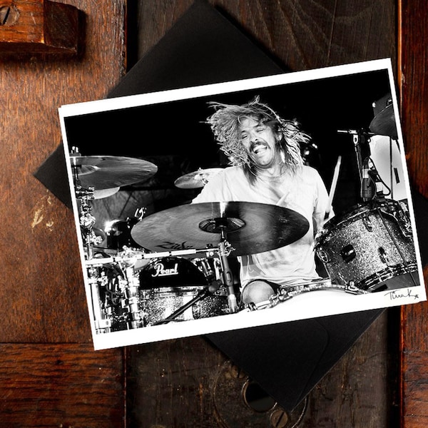 Foo Fighter Birthday Card - Etsy