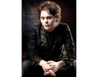 Ville Valo, HIM III - Impresión fotográfica original, Heartagram, Love Metal, Gothic Rock, Doom, Impresión de póster de rock, Arte mural, Firmado por el fotógrafo