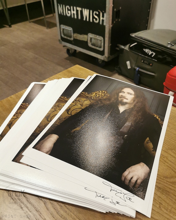 NIGHTWISH Tuomas Signed Autographed A4 Photo Print, Limited