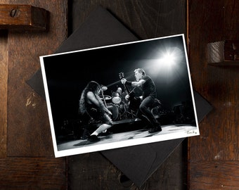 METALLICA Greeting Card, Robert Lars and James, Original A6 Photo Print, Heavy Metal, Hard Rock, Thrash Meta, Metal fan Birthday Card