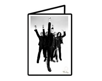 My Chemical Romance Hand Printed GREETING CARD, Black Parade MCR Emo Punk Rock Rock Band Gerard Way Frank Iero