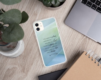Custodia per iPhone Geremia 29:11 Scrittura biblica Custodia per telefono Versetto perché conosco i piani che ho per te Regalo per la custodia per iPhone delle Scritture