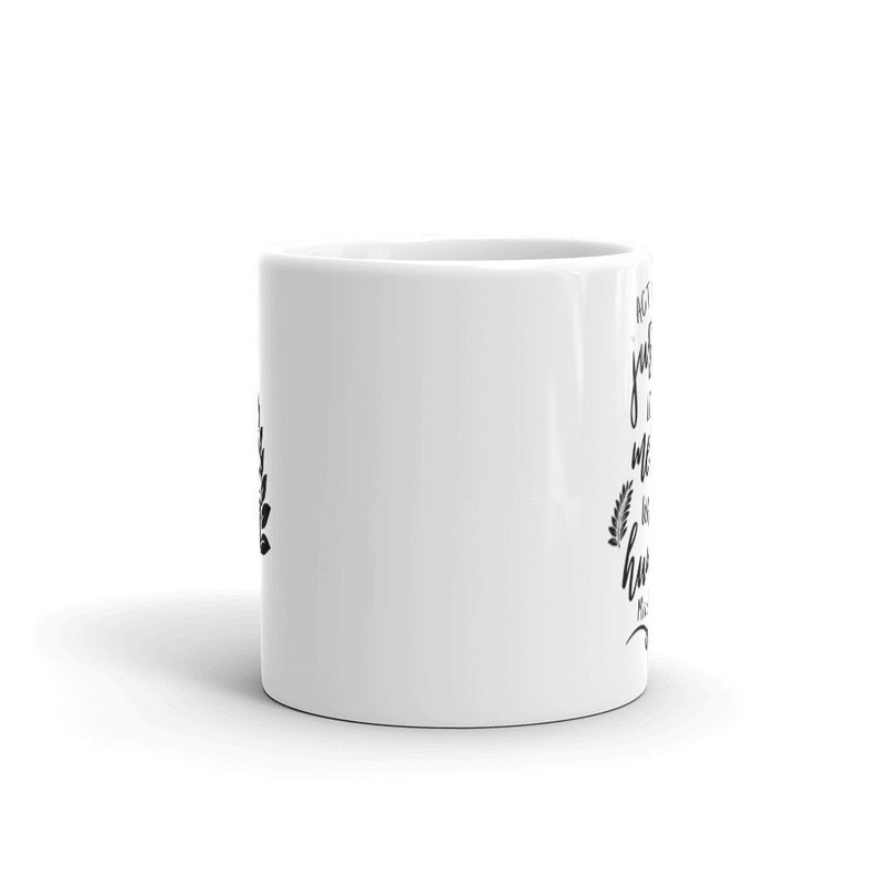 Puede incluir: Taza de cer&aacute;mica blanca con texto negro que dice "&iquest;Qu&eacute; pasar&iacute;a si te dijera que eres m&aacute;s hermosa de lo que jam&aacute;s has imaginado?"