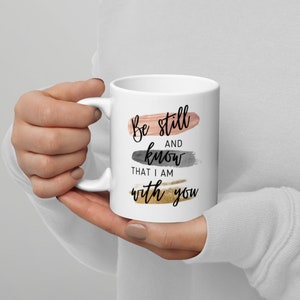 Schrift Psalm 46:10 Bibel Vers Becher Kaffeetasse Psalm Becher Kaffee Schrift Tasse