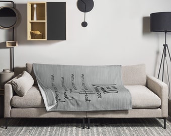 Tiro delle Scritture Mark 12:30 Coperta Ama il Signore tuo Dio Getta la casa Soggiorno Decor Coperta setosa e comoda Calda coperta da sposa Regalo nuziale