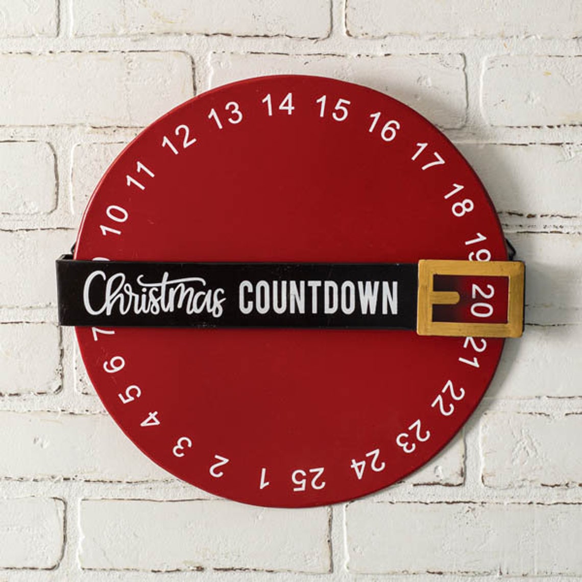 Spinning Christmas Countdown Wall Decor advent calendar Etsy