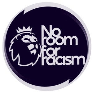 No Room For Racism 25mm circle pin badge