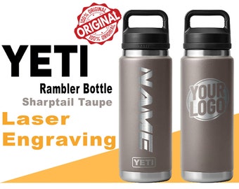 Personalized Agave Teal Color YETI Rambler Stainless Steel Bottle, Vacuum Insulated Custom Bottle, Laser Engraved Bottle in Different Size