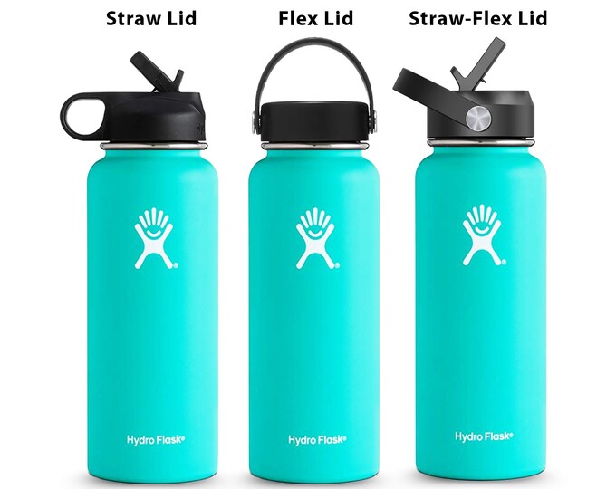 Hydro Flask Teal 1.0 Design 32oz and 40oz Laser Engraved Etsy