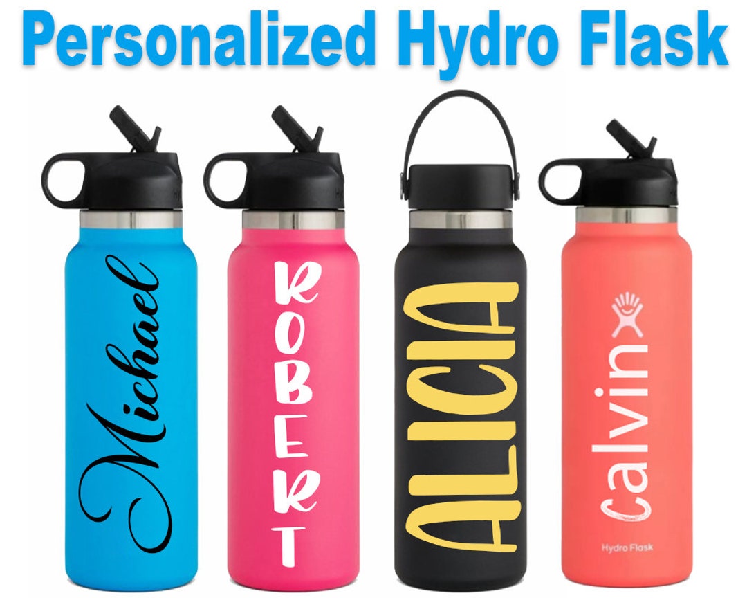 Custom Hydro Flask Personalized Hydro Flask 32oz Water Bottle Etsy