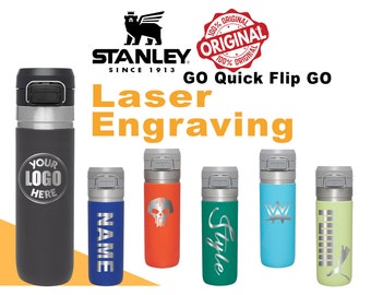 Stanley Go Quick Flip Go Water Bottle, Double Walled 304,Personalized Stainless Steel Water Bottle, Laser Engrave Vacuum Flask,Sports,Travel