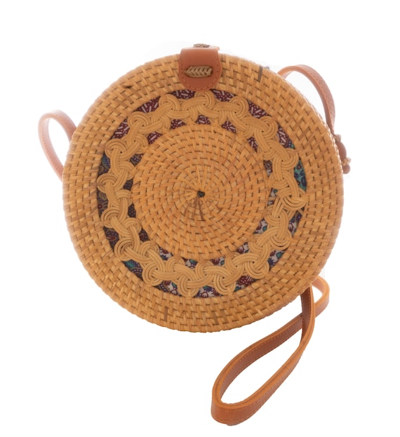 Rattan Bag Bella Braidednatural Etsy