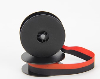 Cinta para máquina de escribir Mercedes, tinta negra o roja/negra