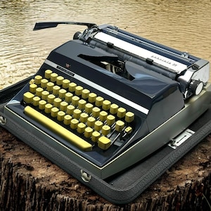 Adler Manual Typewriter - Vintage Portable Typewriter - Retro Office Decor Gift for Writers and Collectors