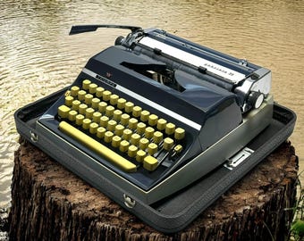 Adler Manual Typewriter - Vintage Portable Typewriter - Retro Office Decor Gift for Writers and Collectors
