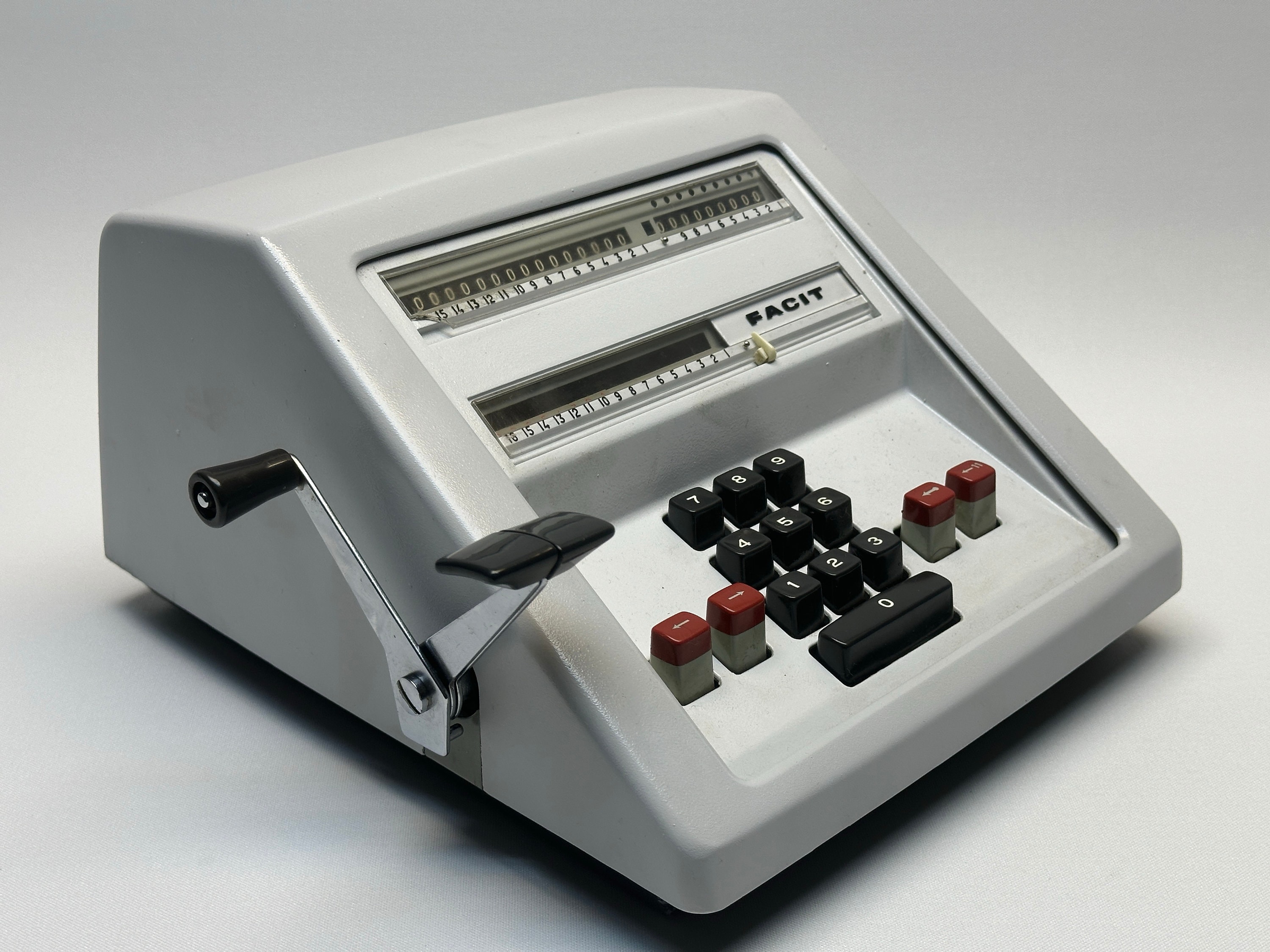 Facit Mechanical Calculator - Old School Desk Accessory - Vintage Office Style - 1960s Nostalgia - Unique Home Office Decor - Antique Tool