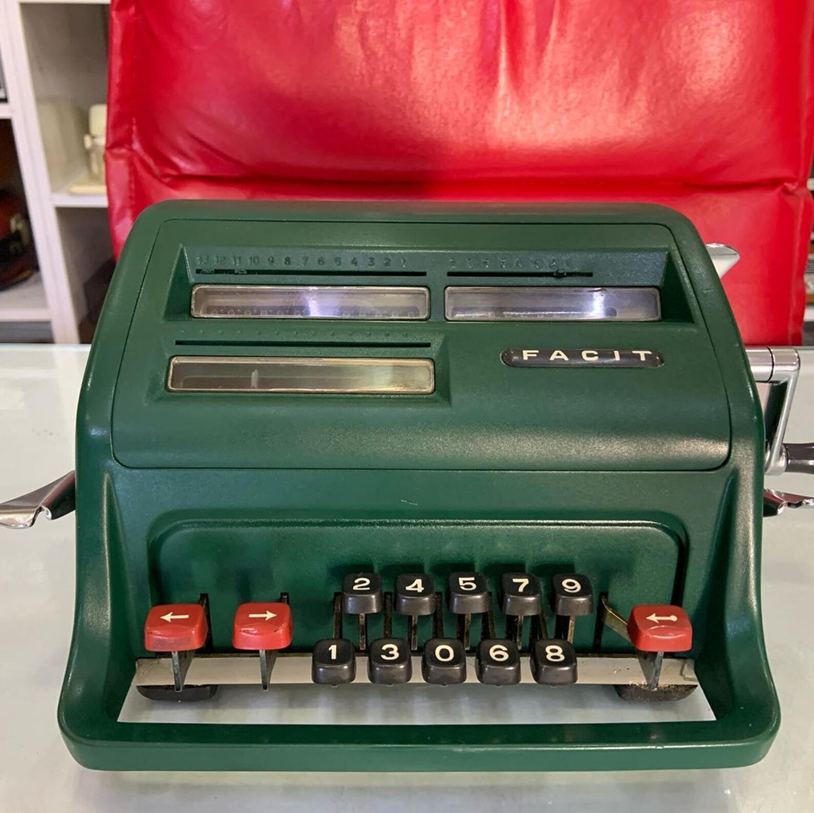 1960s Facit Calculator Timeless Mechanical Adding Machine Retro Decor